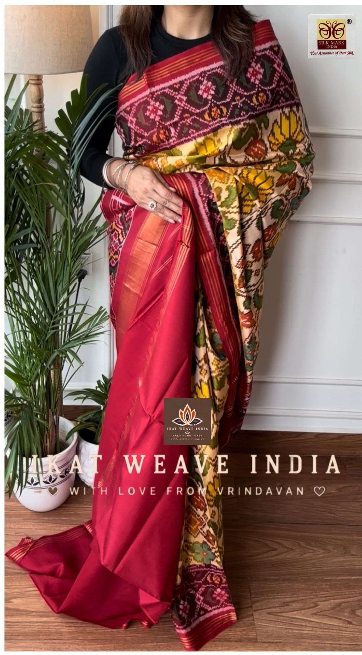 AADHYA• SEMI DOUBLE IKAT PATOLA