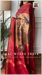 RAAMLEELA-SILK PATOLA x HANDPAINTED KALAMKARI