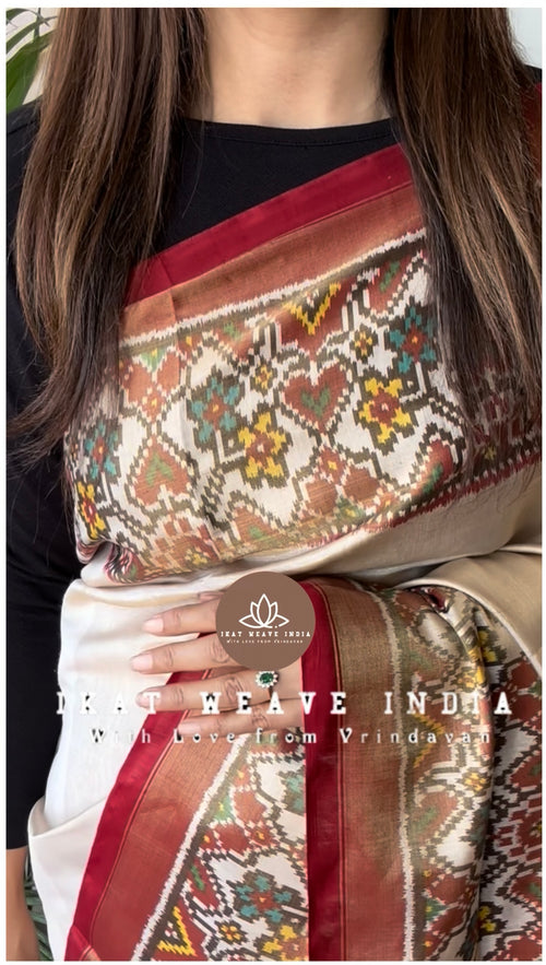 AVIKA-SEMI DOUBLE IKAT TISSUE PATAN PATOLA