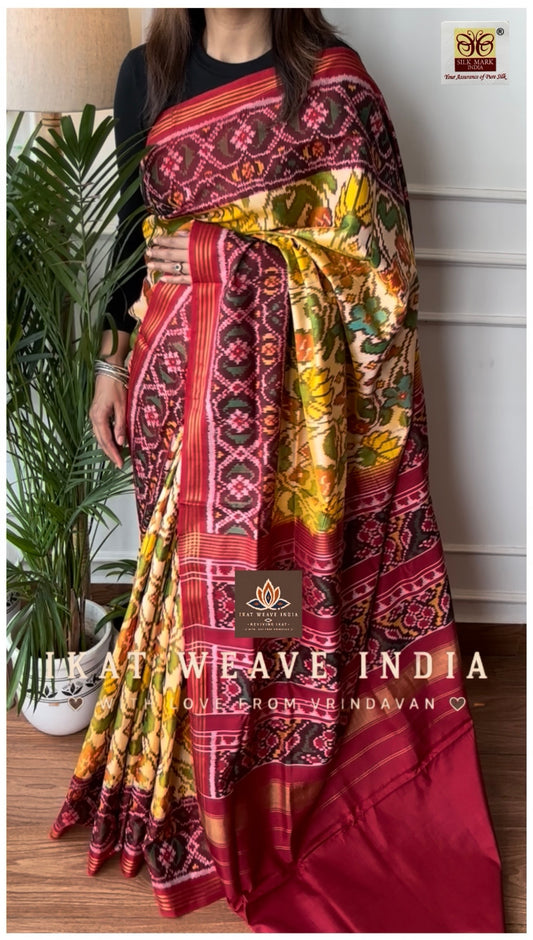 AADHYA• SEMI DOUBLE IKAT PATOLA