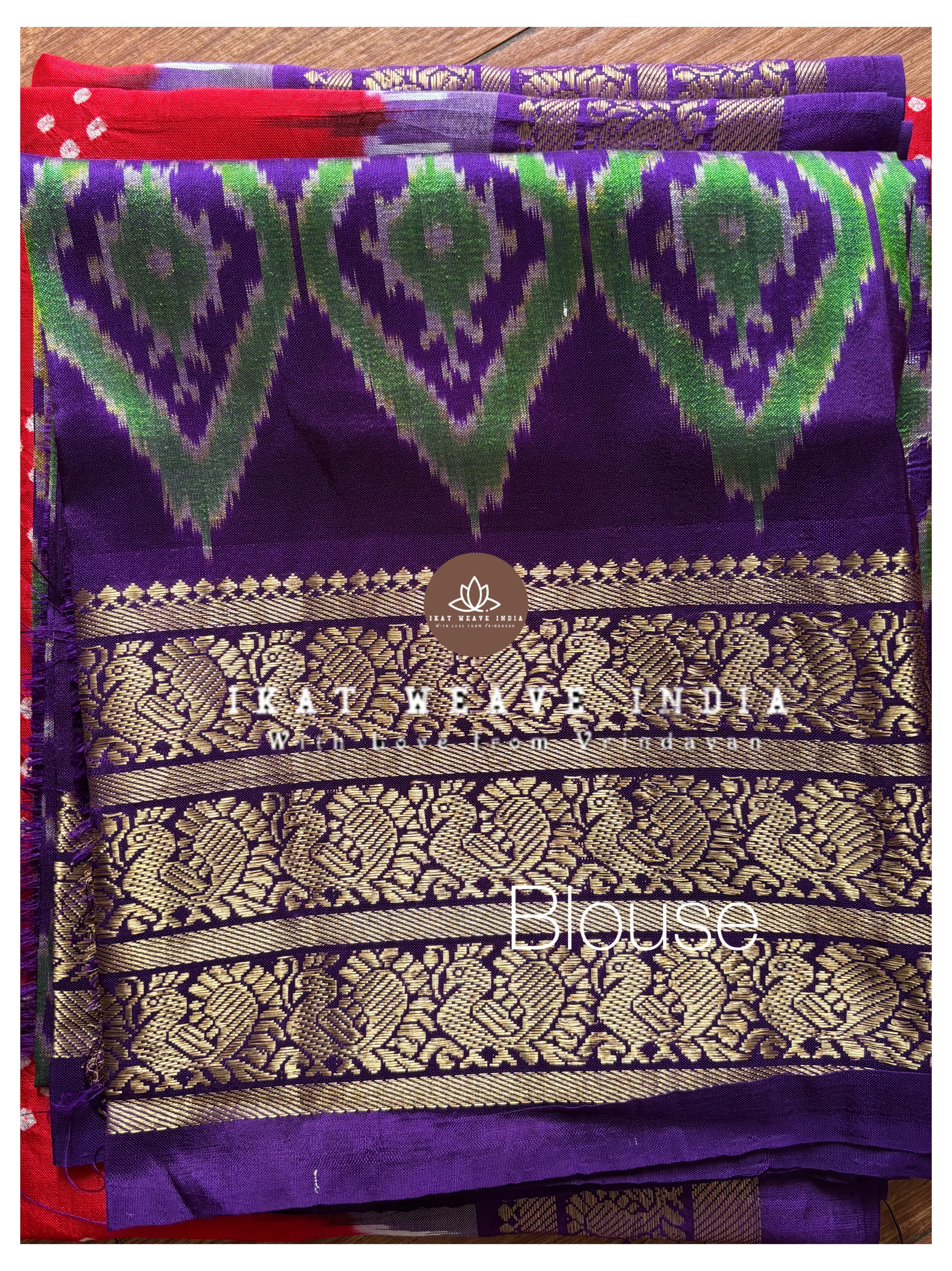 KUMUD•HANDKNOTTED RAI BANDHEJ X SILK IKAT