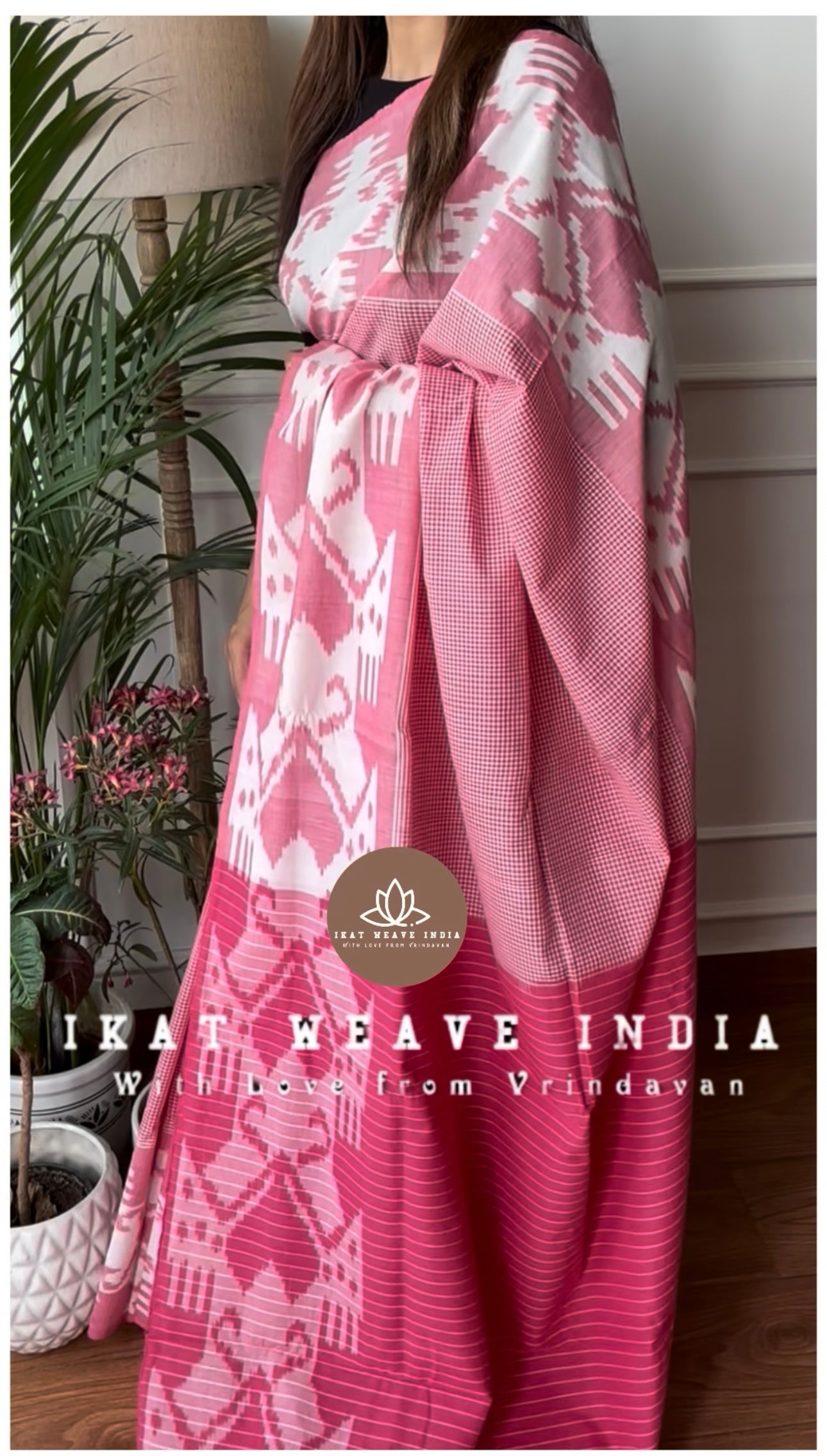 GULABI•COTTON IKAT