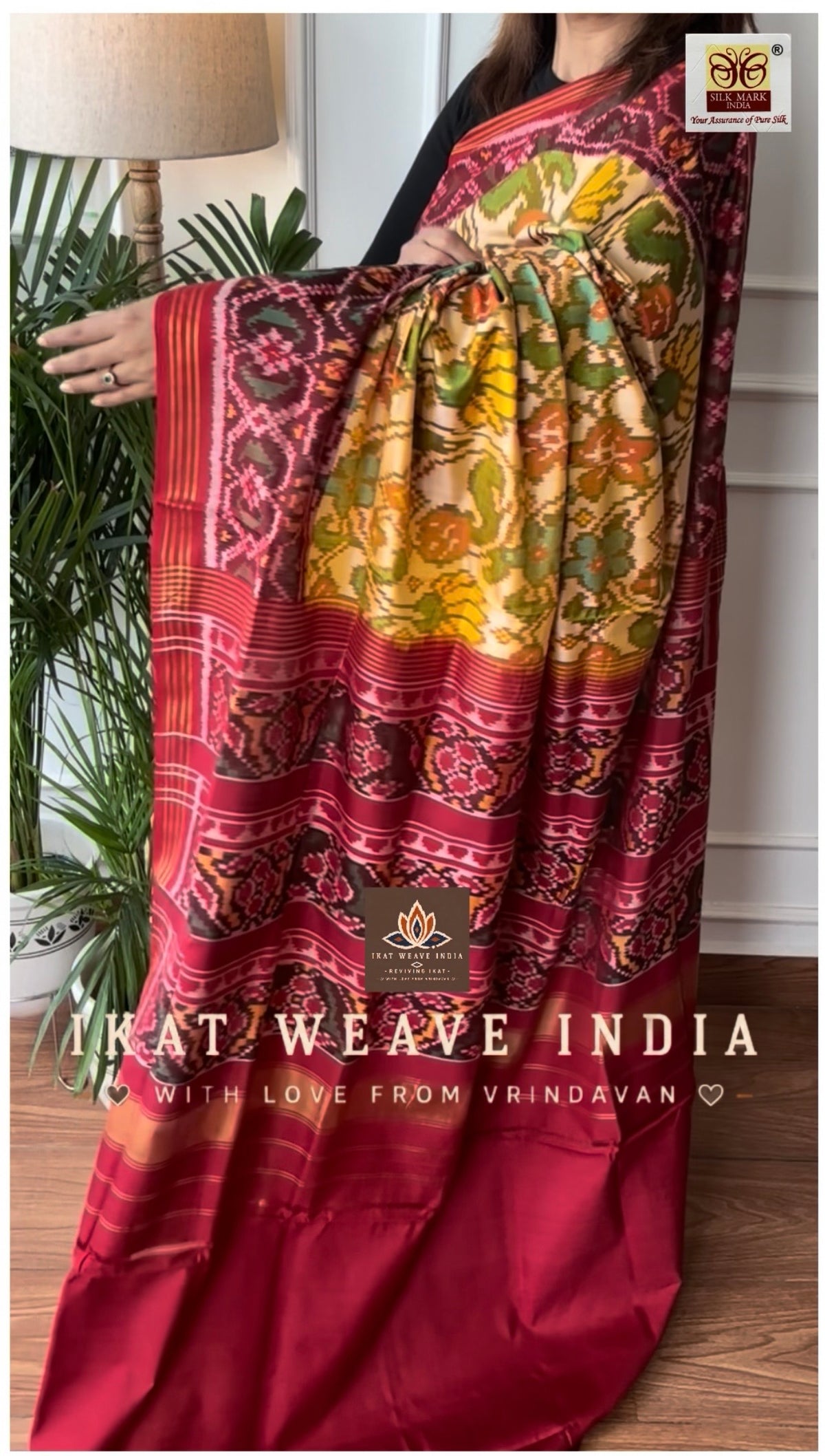 AADHYA• SEMI DOUBLE IKAT PATOLA