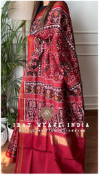 AHILYA-SEMI DOUBLE IKAT PATAN PATOLA