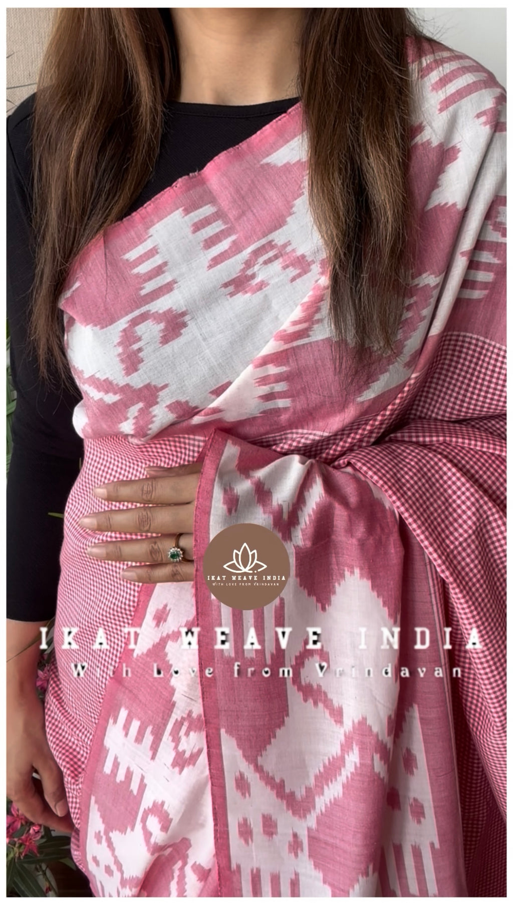 GULABI•COTTON IKAT
