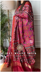 AAUSHMATI-SEMI DOUBLE IKAT PATAN PATOLA