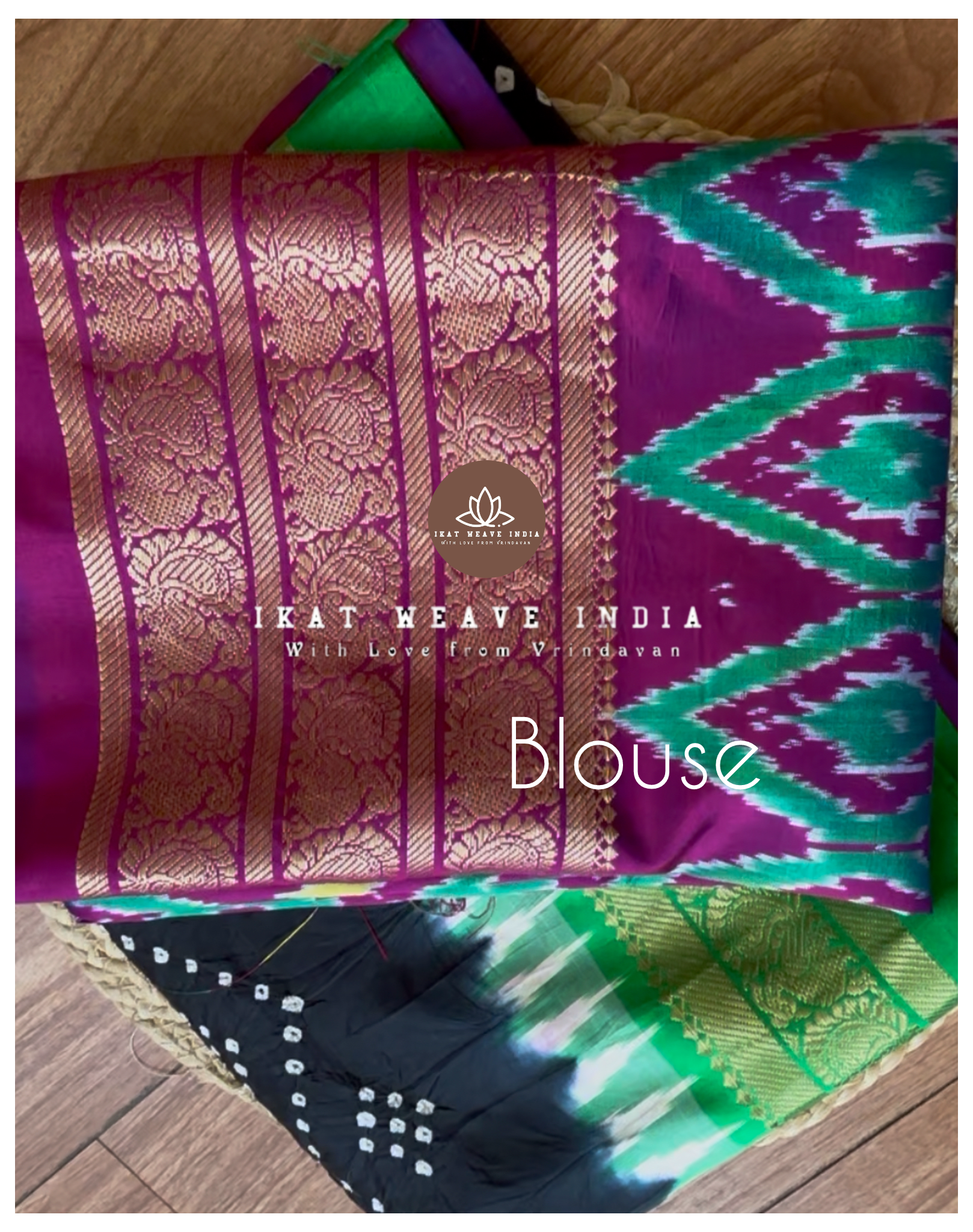 KRITIKA•HANDKNOTTED RAI BANDHEJ X SILK KANCHI IKAT