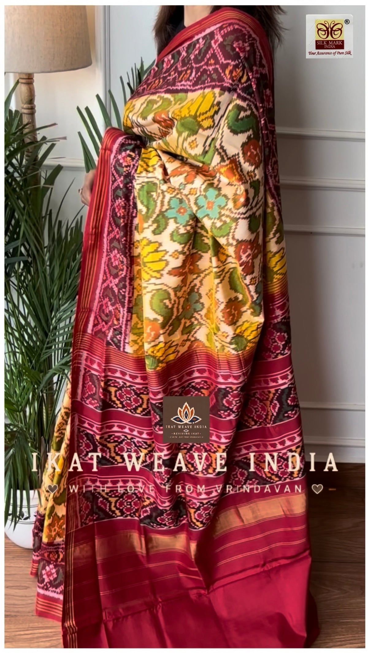 AADHYA• SEMI DOUBLE IKAT PATOLA