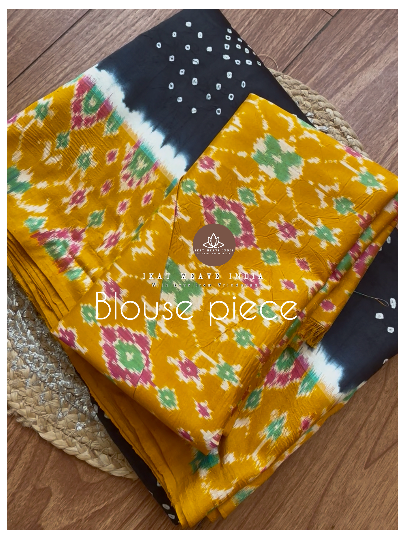 KADAMBARI-HANDKNOTTED RAI BANDHEJ X SILK IKAT