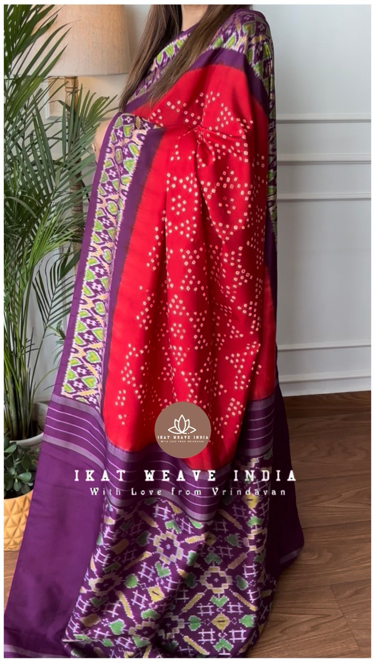 PARVATHI•HANDKNOTTED RAI BANDHEJ X SILK IKAT