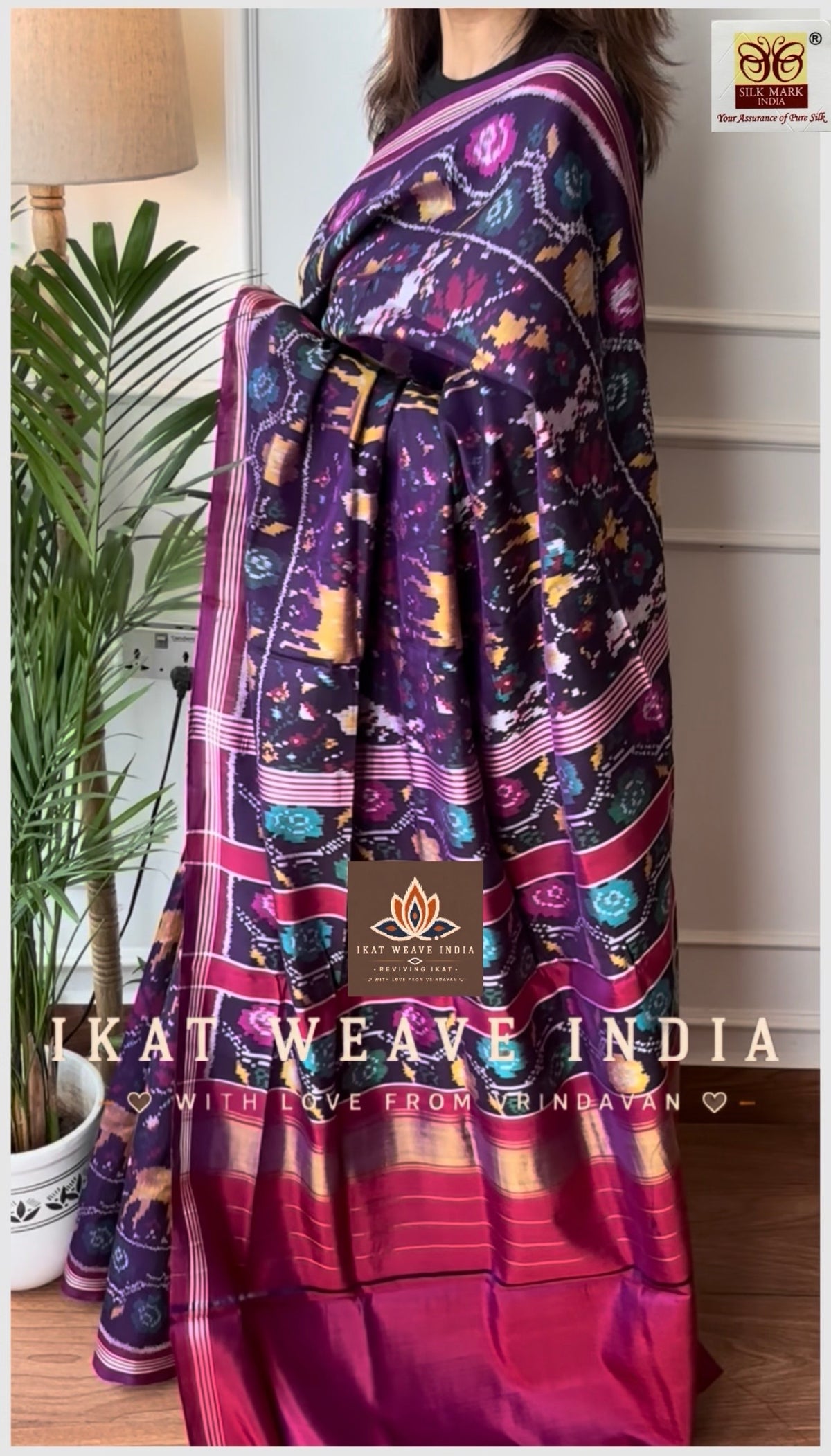 AKSHITHA•SEMI DOUBLE IKAT PATOLA