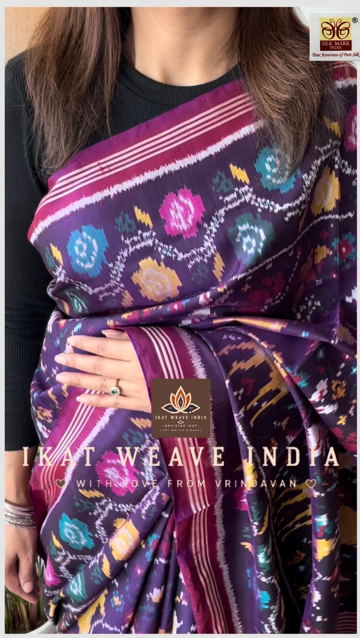 AKSHITHA•SEMI DOUBLE IKAT PATOLA