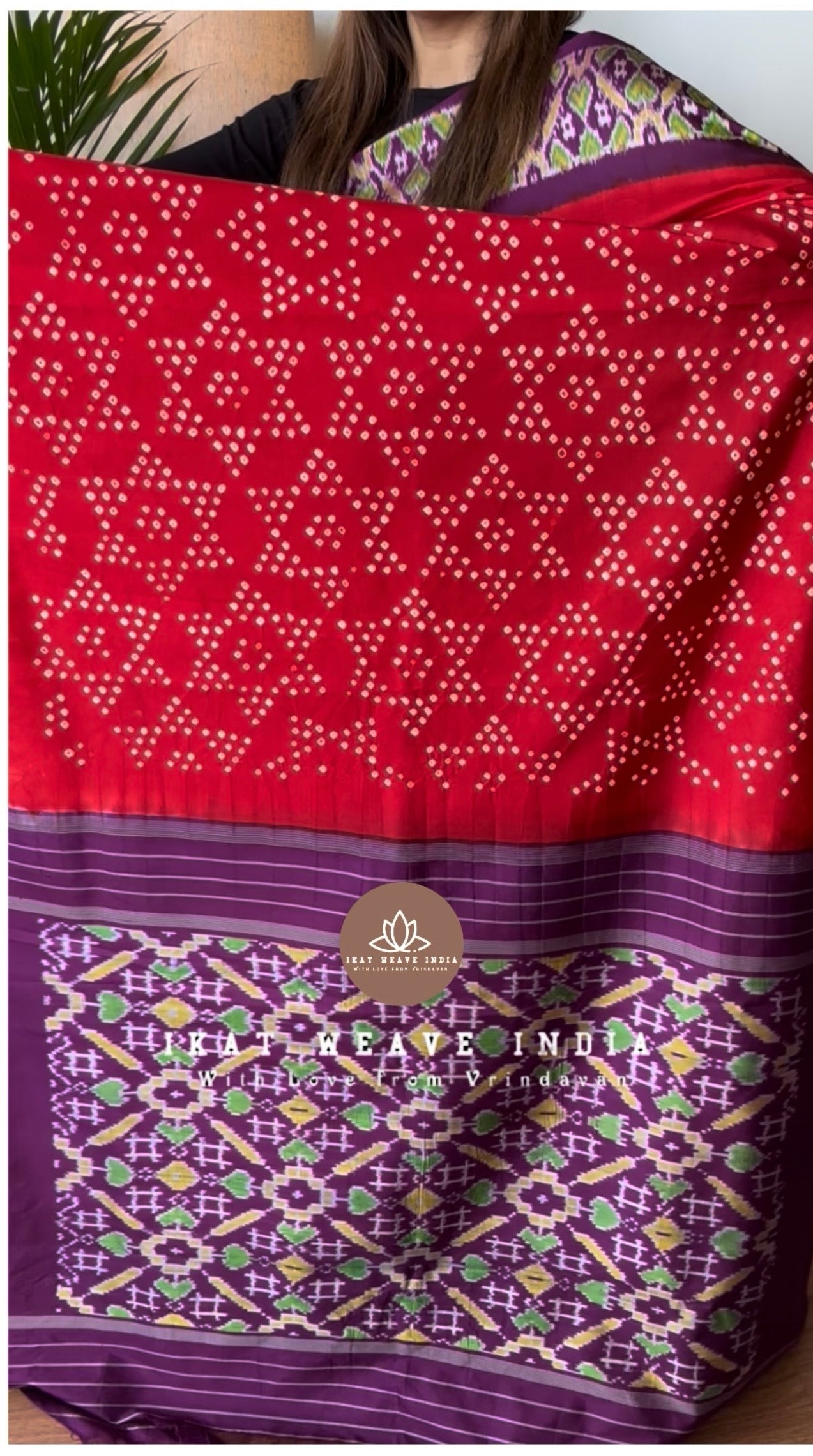 PARVATHI•HANDKNOTTED RAI BANDHEJ X SILK IKAT