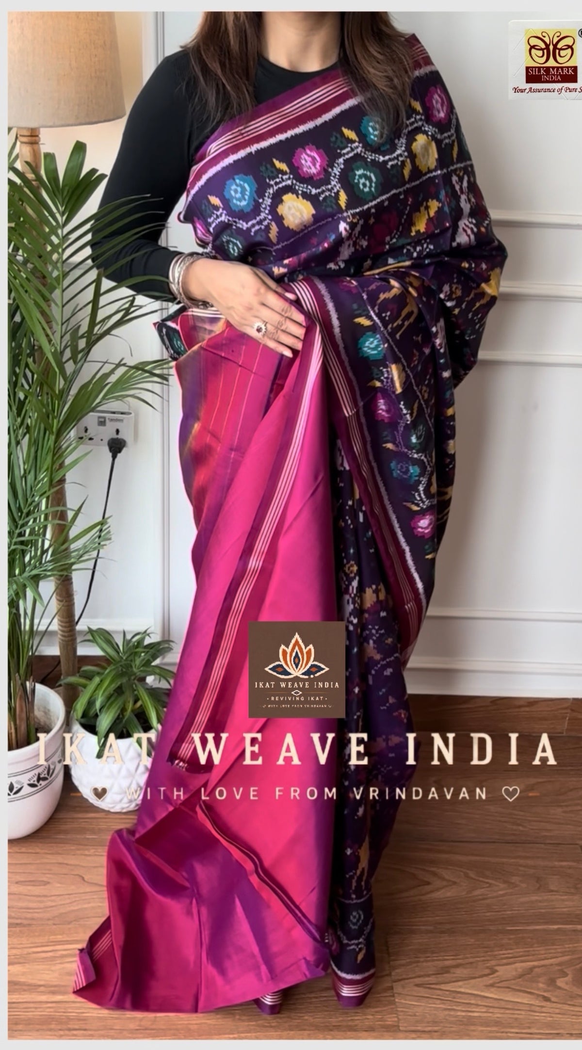 AKSHITHA•SEMI DOUBLE IKAT PATOLA