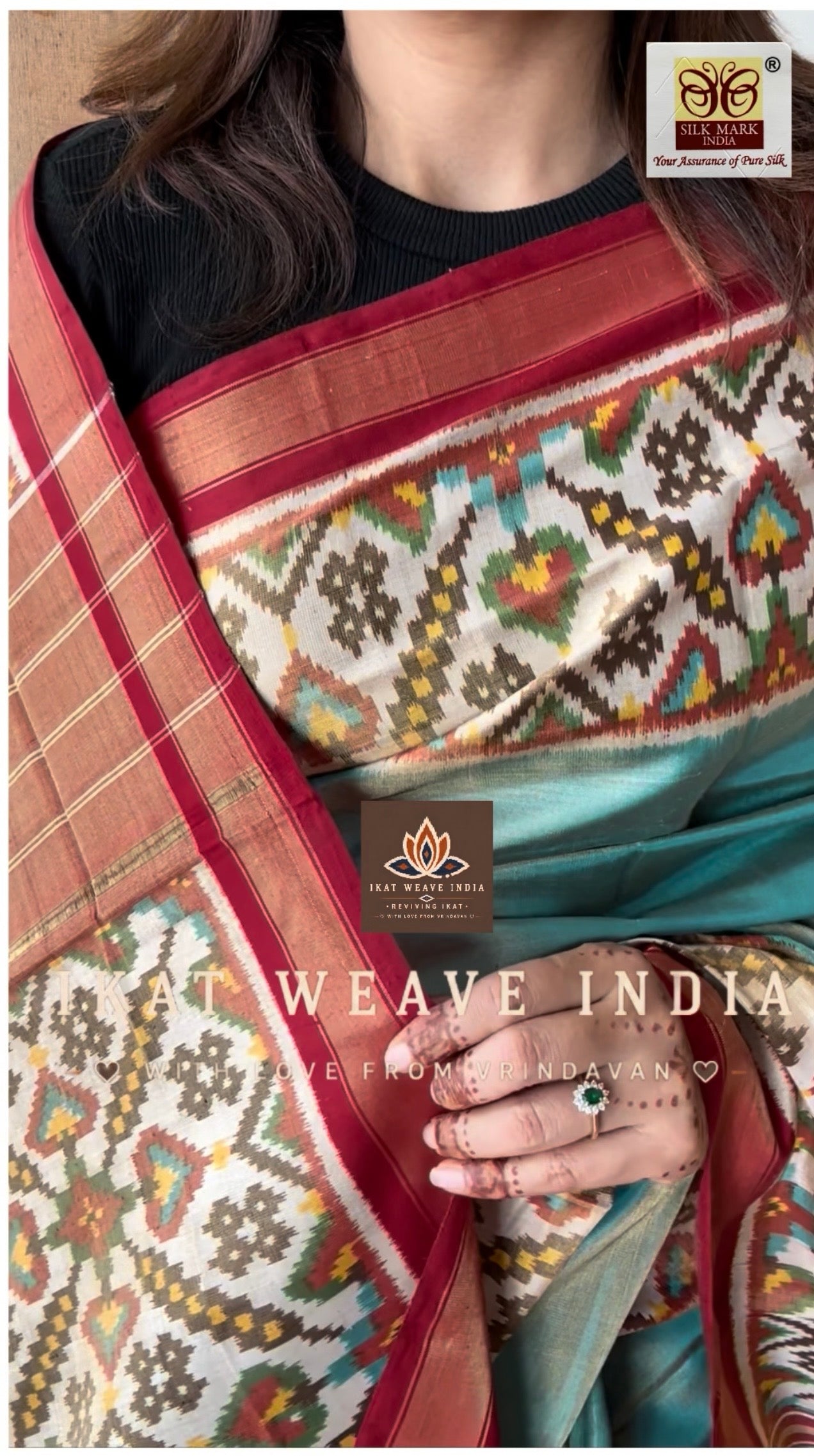 PADMA-SEMI DOUBLE IKAT TISSUE PATAN PATOLA