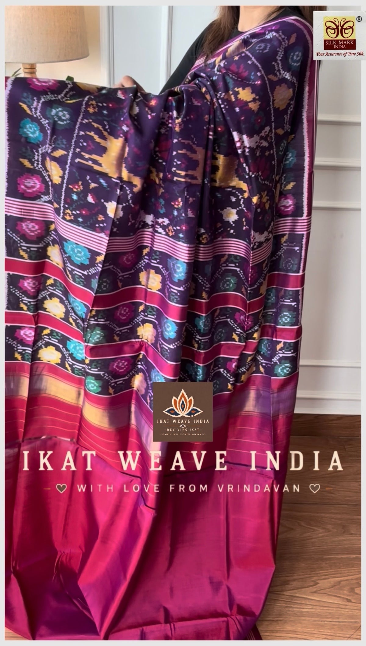 AKSHITHA•SEMI DOUBLE IKAT PATOLA