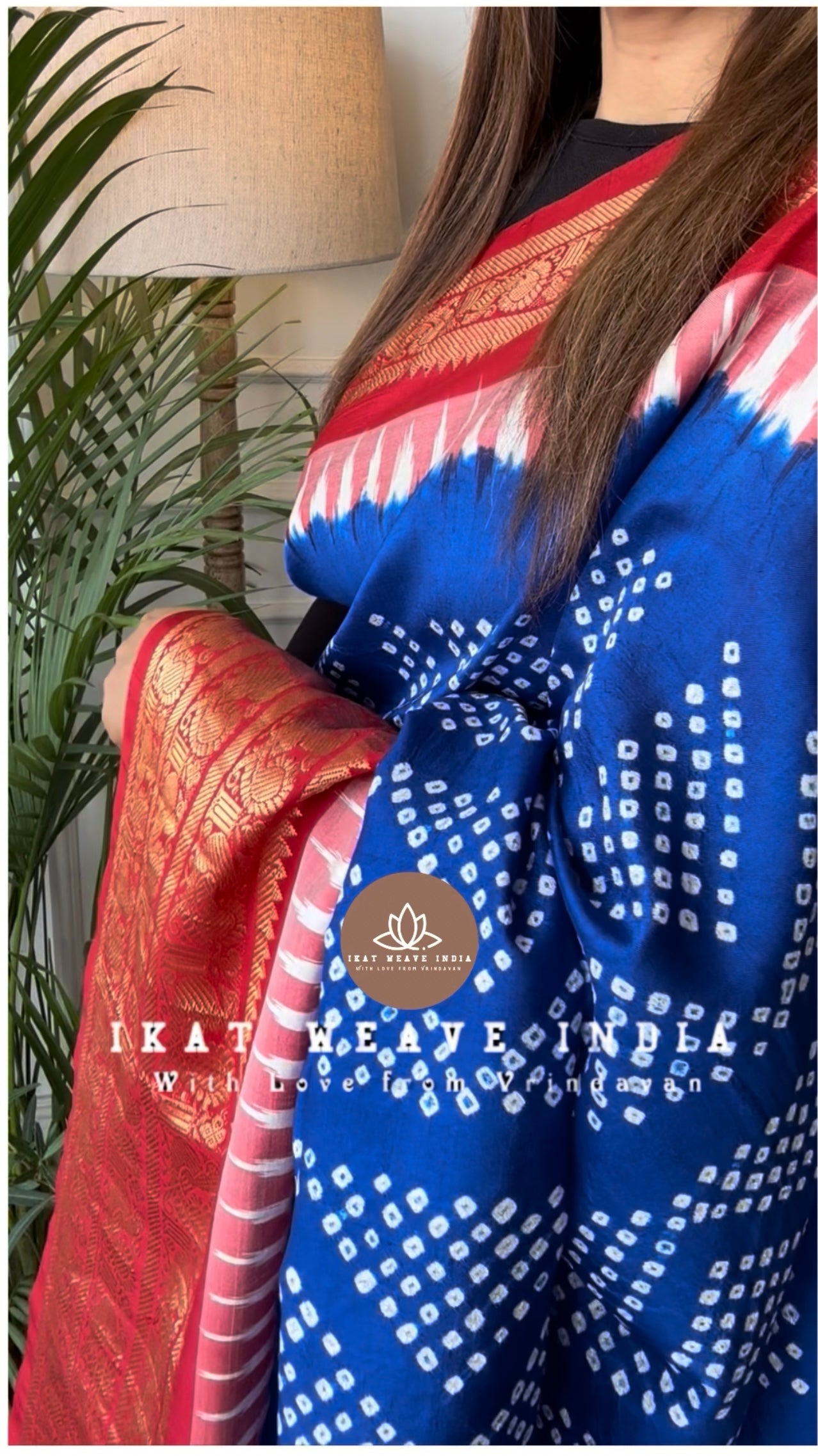 LEELA-HANDKNOTTED RAI BANDHEJ X SILK IKAT