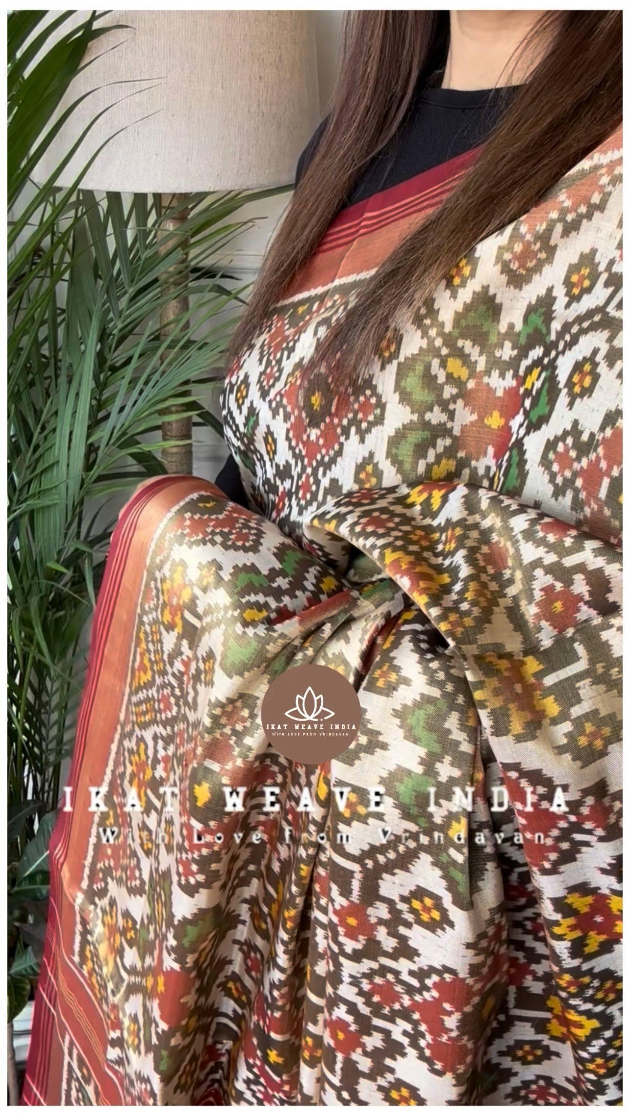 AKSHITA-SEMI DOUBLE IKAT PATAN PATOLA