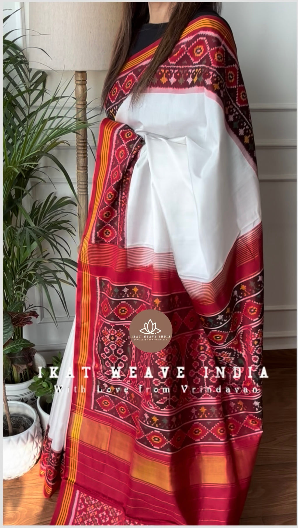 ARADHANA-SEMI DOUBLE IKAT PATAN PATOLA