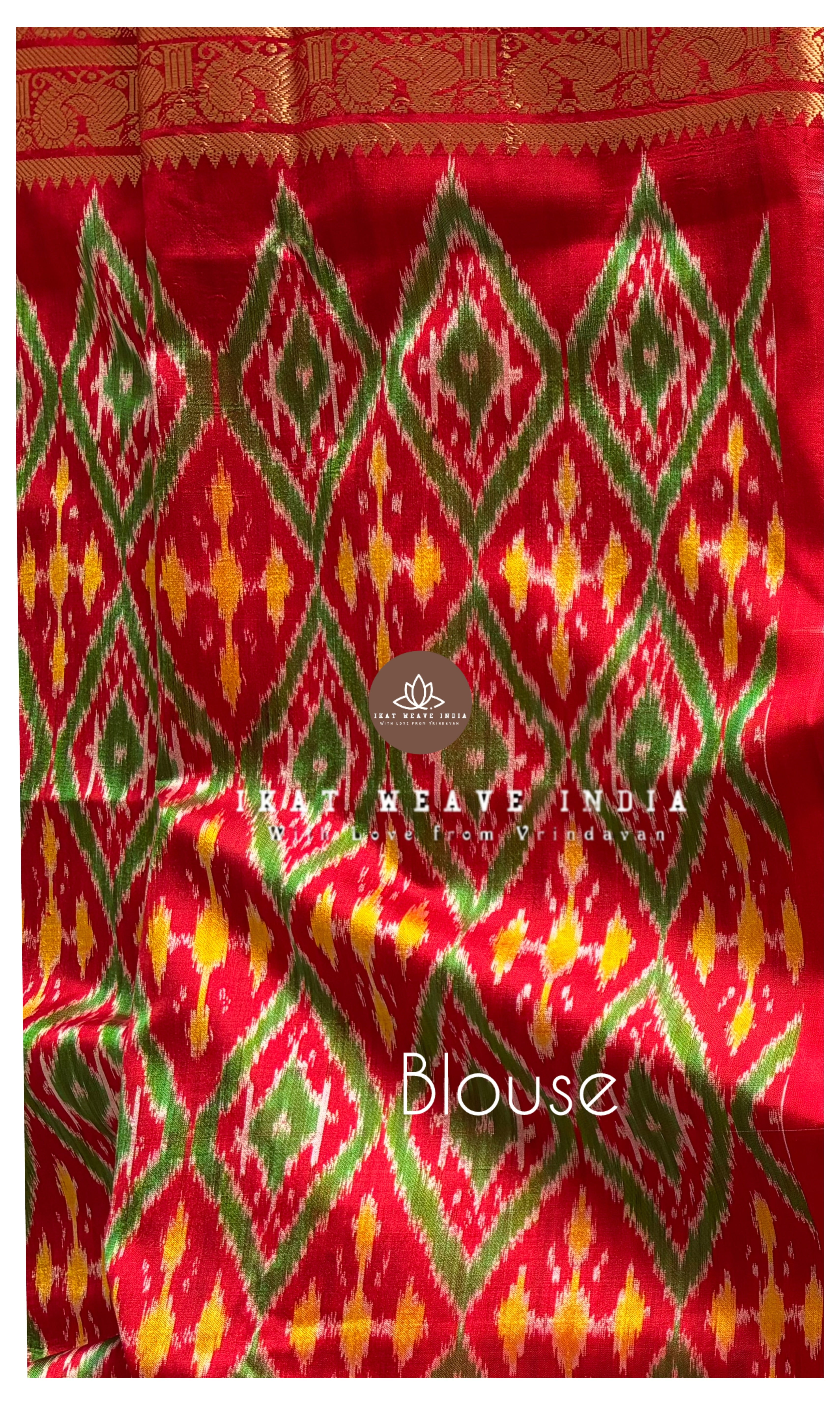 LEELA-HANDKNOTTED RAI BANDHEJ X SILK IKAT