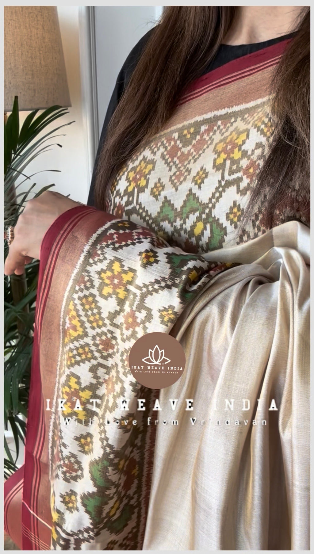 AKSHARA-SEMI DOUBLE IKAT TISSUE PATAN PATOLA