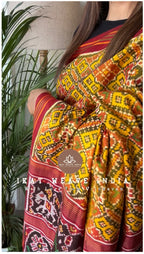 ANVITHA-SEMI DOUBLE IKAT PATAN PATOLA