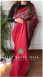 AAUSHMATI-SEMI DOUBLE IKAT PATAN PATOLA