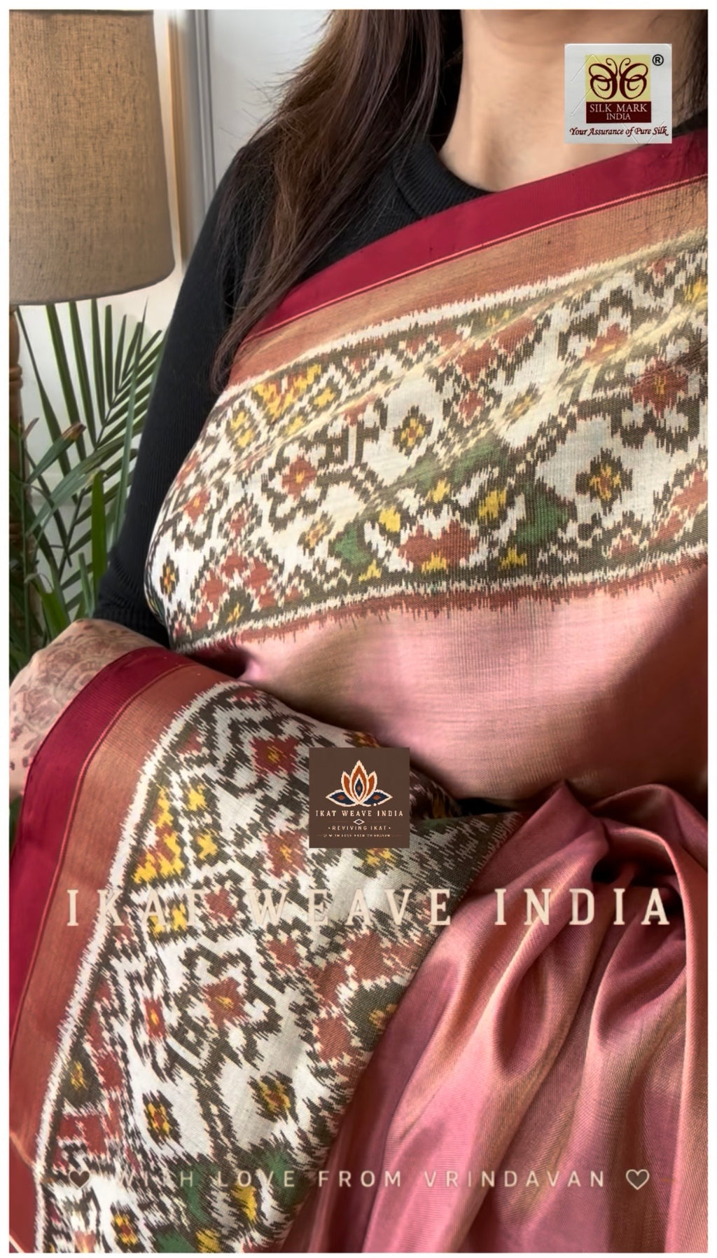 GAYATRI -SEMI DOUBLE IKAT TISSUE PATAN PATOLA
