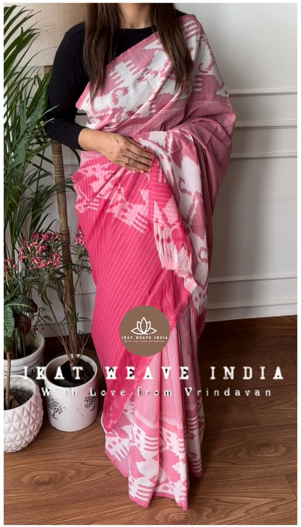 GULABI•COTTON IKAT