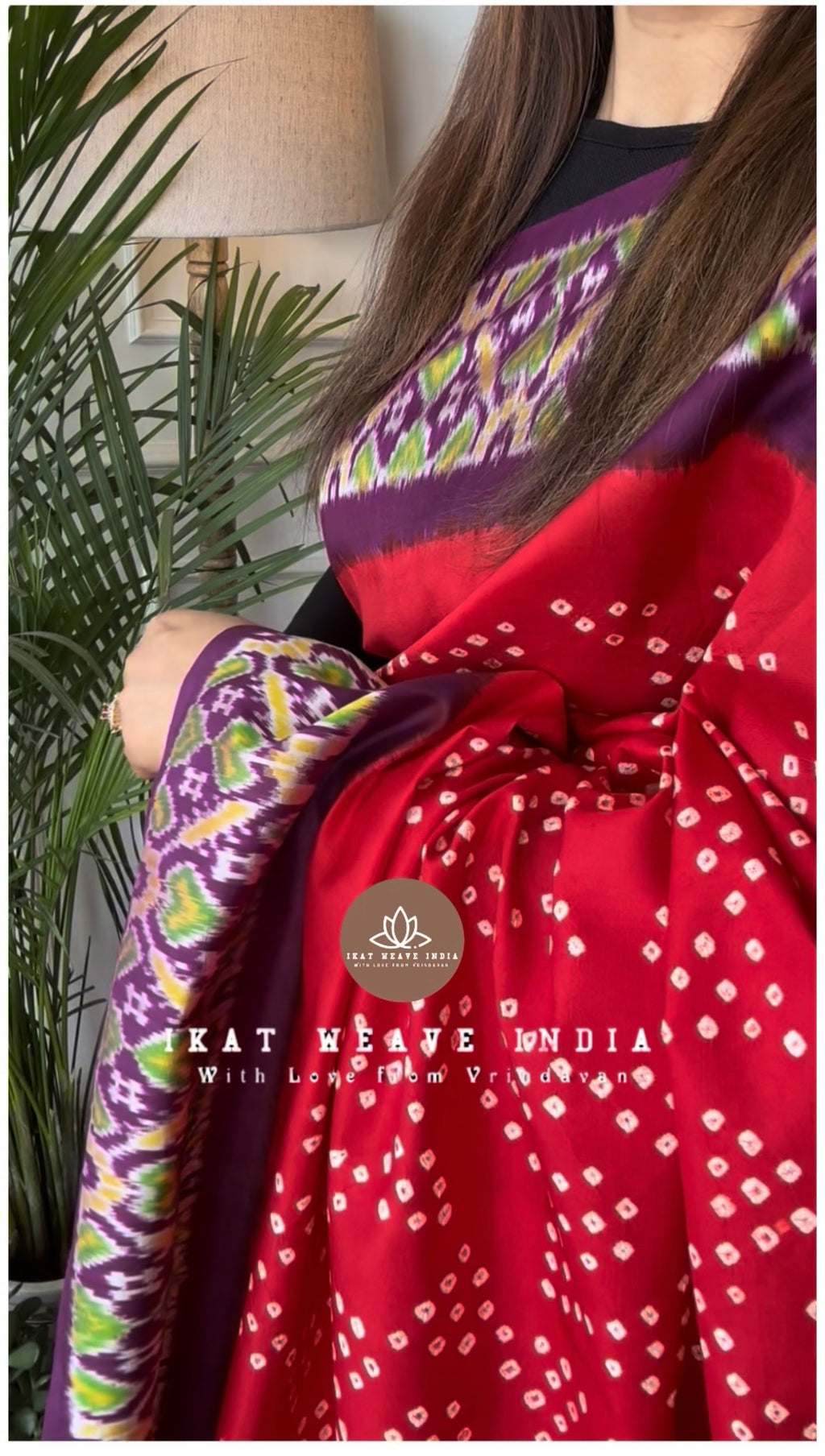 PARVATHI•HANDKNOTTED RAI BANDHEJ X SILK IKAT