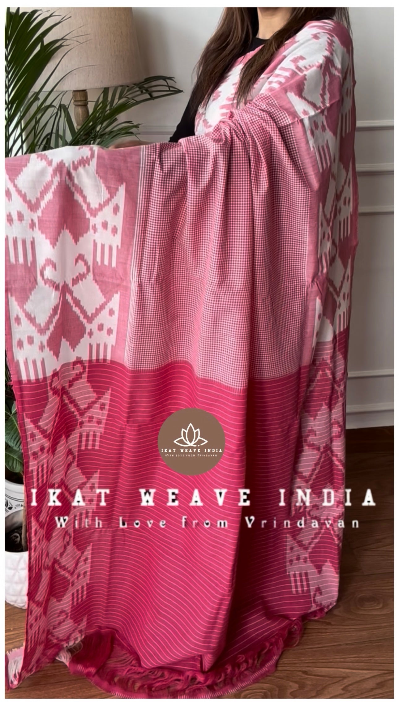 GULABI•COTTON IKAT