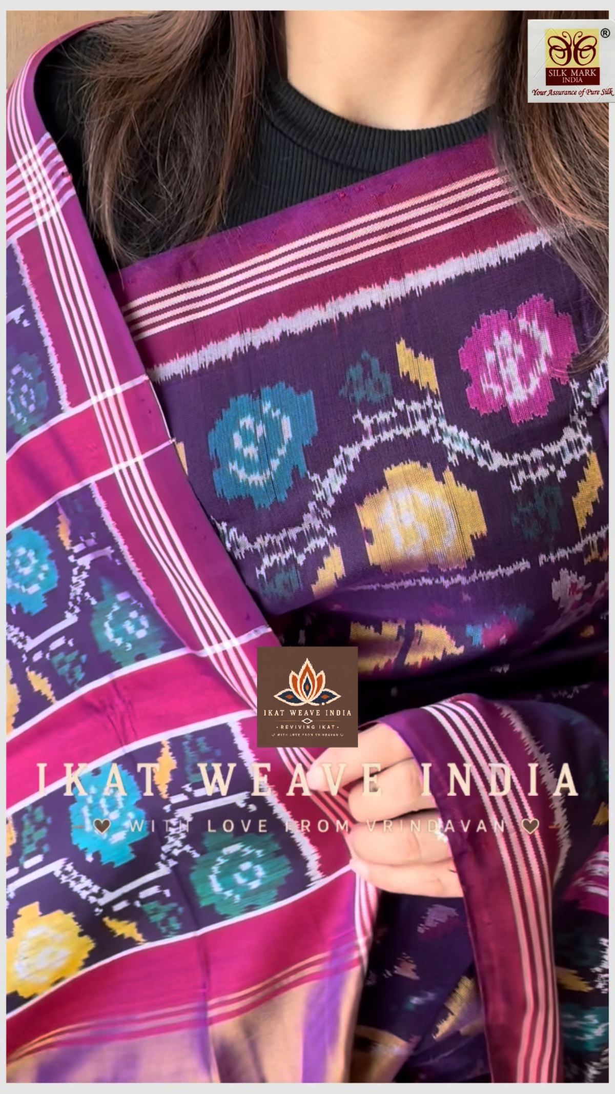 AKSHITHA•SEMI DOUBLE IKAT PATOLA